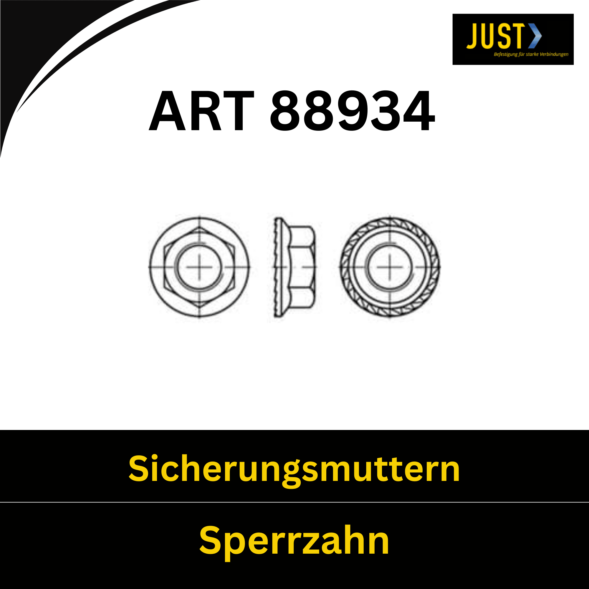 Bild für Kategorie ART 88934 ➤ Sperrzahn-Muttern